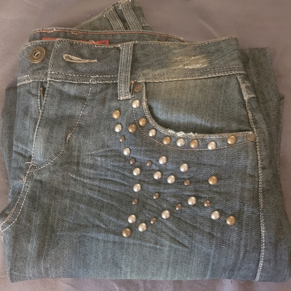 Muda  Flare Jean Skirt - Picture 3 of 6